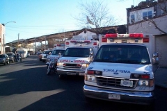 8AmbulancesLined